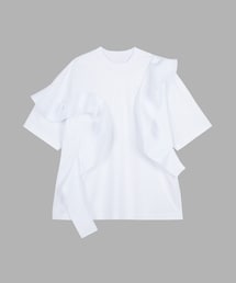 JNBY（ジェーエヌビーワイ）の「Ruffled Asymmetric T-shirt（Tシャツ/カットソー）」