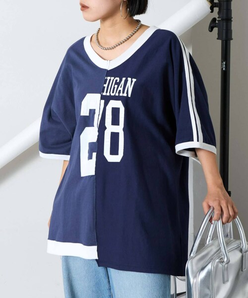 未使用。【etsinta】リメイクラガーオーバーTEE CIAOPANIC TYPY（チャオパニックティピー）の「【etsina/エシンタ