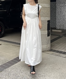 CAPRICIEUX LE'MAGE | 【HAPPY BAG対象】ギャザー切替ワンピース(ワンピース/ドレス)