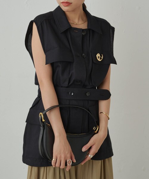 新品タグ付【Loungedress】定価23,100円 ミリタリージレブルゾン Loungedress】ミリタリージレブルゾン | OUTLET(アウトレット