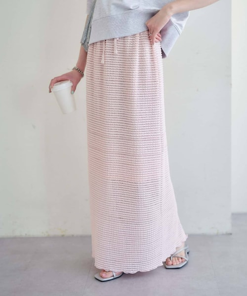 CIAOPANIC TYPY（チャオパニックティピー）の「微フリルIラインスカート（スカート・レディース・ホワイト/ピンク/ブラック・S/M）」の3枚目の写真