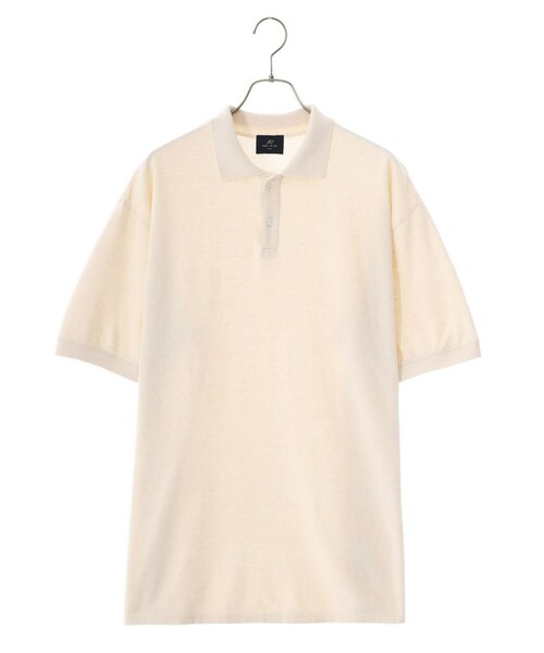 REMI RELIEF NAVY LABEL（レミレリーフネイビーレーベル）の「鹿の子ポロ（ポロシャツ・レディース・ブラック/キナリ/ブラウン・M/L/XL）」の2枚目の写真