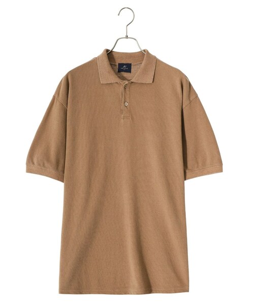 REMI RELIEF NAVY LABEL（レミレリーフネイビーレーベル）の「鹿の子ポロ（ポロシャツ・レディース・ブラック/キナリ/ブラウン・M/L/XL）」の3枚目の写真