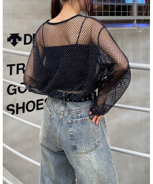 ハンチ メッシュ ドッキングプルオーバー PATTERN MESH PULLOVER/パターンメッシュプルオーバー｜WOMEN