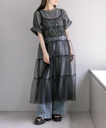 PUAL CE CIN | チュールキャミワンピース(ワンピース/ドレス)