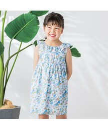 SLAP SLIP | 【お揃い】フリルリボン付き花柄ワンピース(80~140cm)(ワンピース)