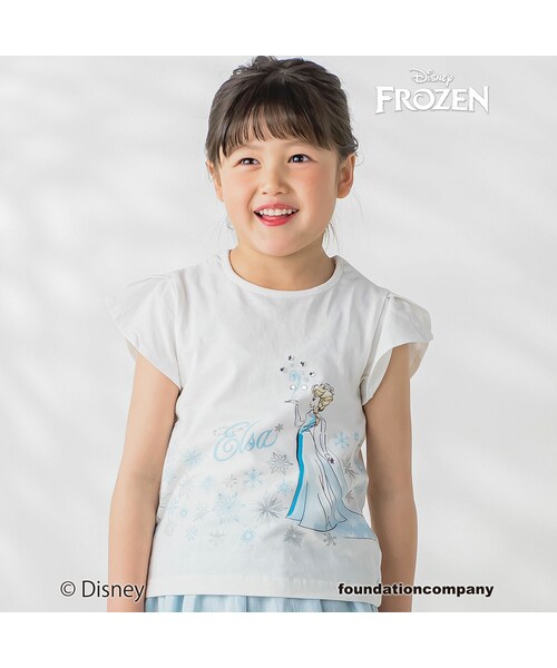 SLAP SLIP(スラップスリップ)の「【ディズニーキャラクター】プリント半袖Tシャツ(80~140cm)(Tシャツ/カットソー・キッズ・パープル/グリーン/ホワイト・110/140)」の2枚目の写真