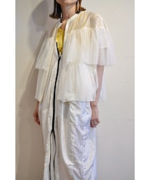 margaux | チュールティアードブルゾン(ブルゾン)