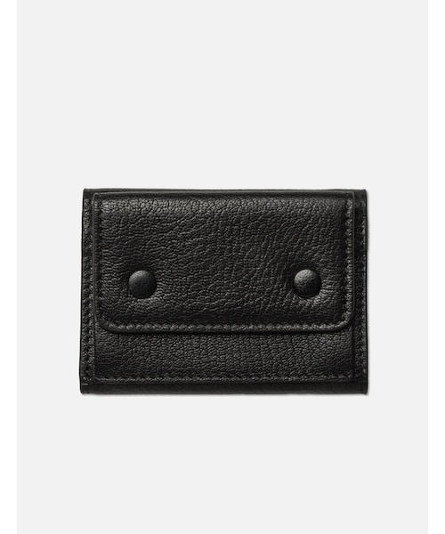 Snap Button Leather Wallet