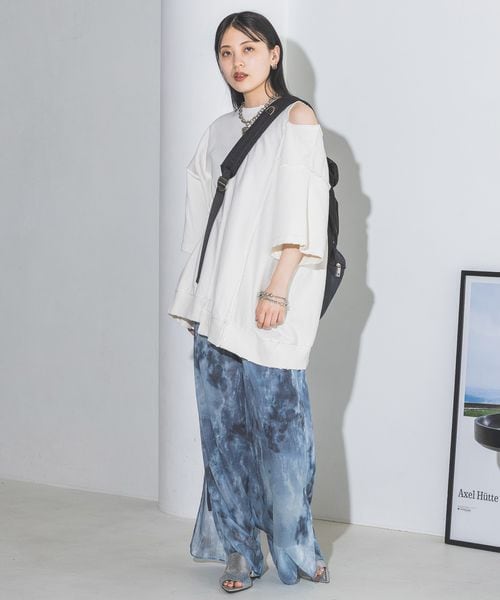 JEANASIS ナイロンワンショルダーバッグ もね様 JEANASIS ナイロンワンショルダーBAG ライトグレー タグ