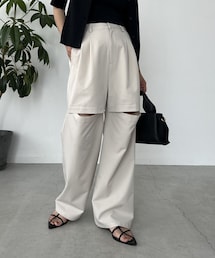 CAPRICIEUX LE'MAGE | 膝スリットパンツ(パンツ)