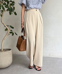 Chez toi | ラップワイドパンツ(パンツ)