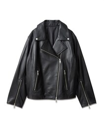 nissen | 【CHICSTYLE】ラムレザーライダースジャケット(ジャケット/アウター)