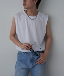 COLONY 2139（コロニートゥーワンスリーナイン）の「【G.Y.M】スポーティーポンチノースリーブT（Tシャツ/カットソー・メンズ）」