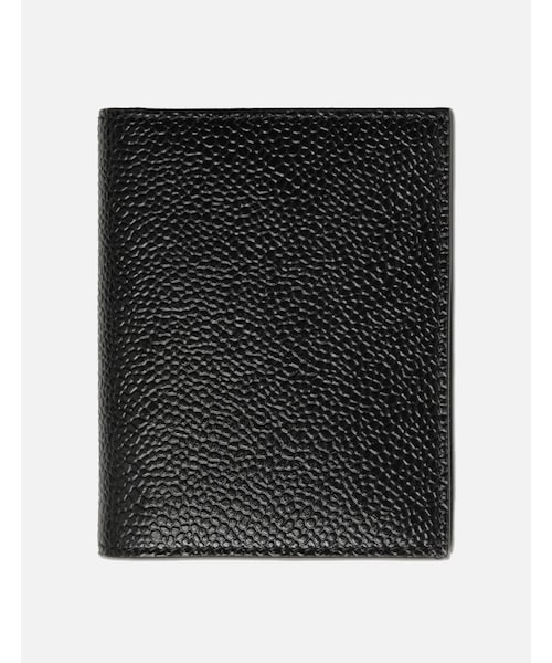 Pebble Grain Leather Double Cardholder