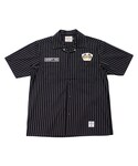 SEVENTY FOUR(セブンティーフォー)のワークシャツ / SEVENTY FOUR(セブンティーフォー) / STRIPED WORK SHIRT S/S(STF24SUMMER11)