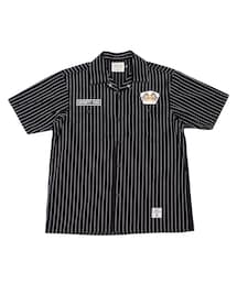 SEVENTY FOUR | ワークシャツ / SEVENTY FOUR(セブンティーフォー) / STRIPED WORK SHIRT S/S(STF24SUMMER11)(シャツ/ブラウス)