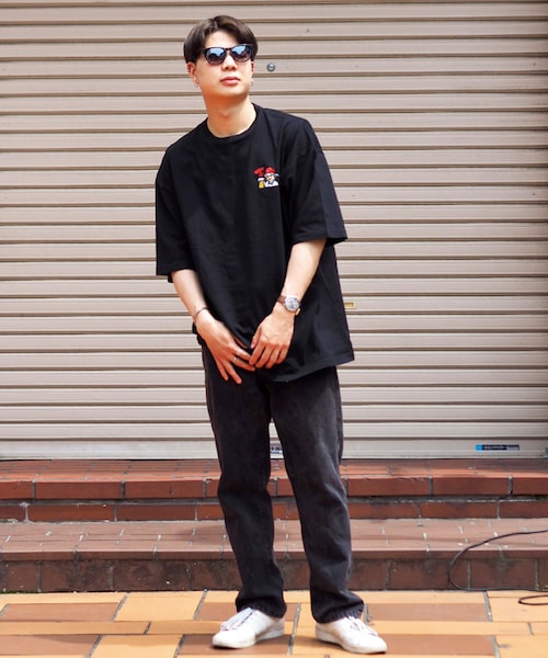 Leyline(レイライン)の「Beer break tee(Tシャツ/カットソー・レディース・ホワイト/ブラック・M/L/XL)」の7枚目の写真