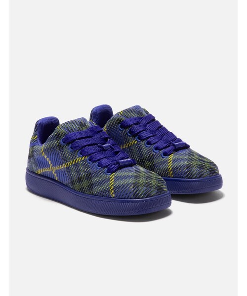 BURBERRY（バーバリー）の「Check Knit Box Sneakers（その他・メンズ・Bright Navy・EU 41/EU 42/EU 43/EU 44）」の4枚目の写真