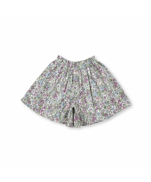 BeBe（ベベ）の「ローンブーケフラワーギャザーキュロットパンツ(90~150cm)（その他パンツ・キッズ・ピンク/ブルー・110）」の2枚目の写真