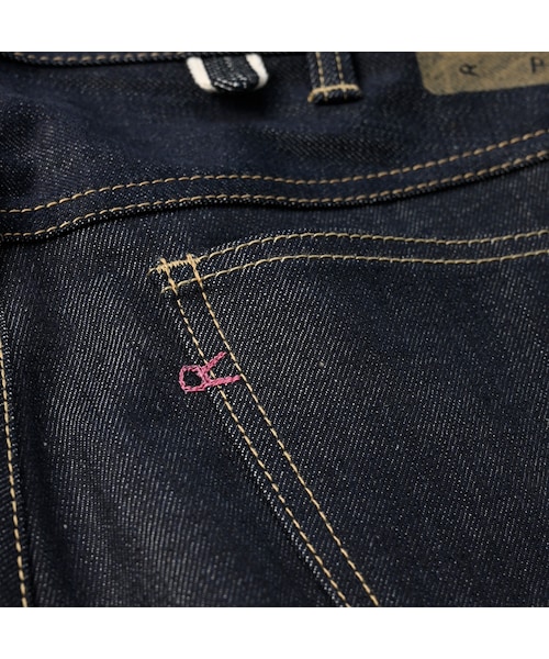 45R（フォーティファイブアール）の「ライ麦デニムのシャルロット5 （一張羅）（パンツ・レディース・62-インディゴR66・00-26インチ/01-27インチ/02-28インチ/03-29インチ/04-30インチ/05-31インチ/06-32インチ/07-33インチ/08-34インチ）」の12枚目の写真