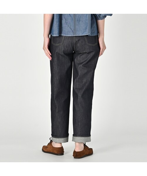 45R（フォーティファイブアール）の「ライ麦デニムのシャルロット5 （一張羅）（パンツ・レディース・62-インディゴR66・00-26インチ/01-27インチ/02-28インチ/03-29インチ/04-30インチ/05-31インチ/06-32インチ/07-33インチ/08-34インチ）」の5枚目の写真