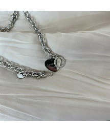 ハートペンダントチェーンネックレス