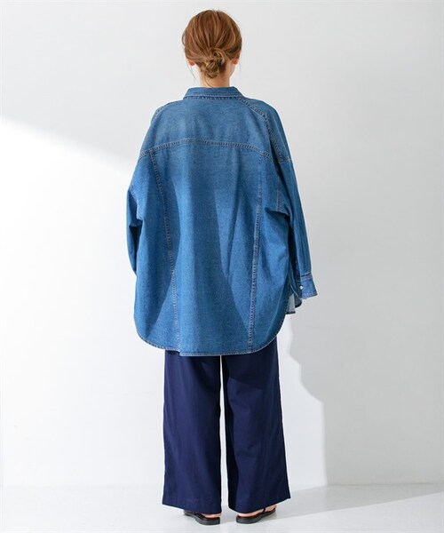 URBAN RESEARCH Sonny Label（アーバンリサーチサニーレーベル）の「棉質彩色輕便寬褲（その他・レディース・米色/開心果綠/藍色/藏青色・米色/開心果綠/藍色/藏青色）」の17枚目の写真