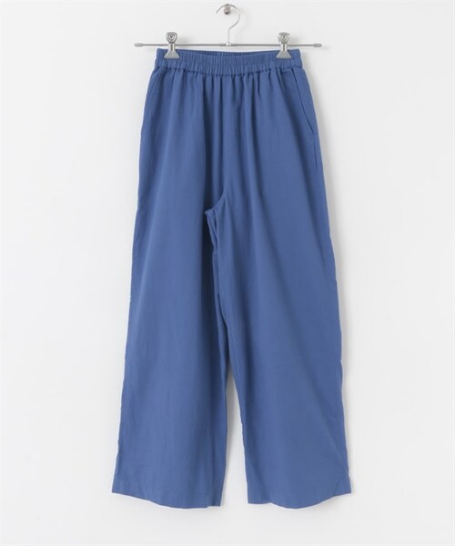 URBAN RESEARCH Sonny Label（アーバンリサーチサニーレーベル）の「棉質彩色輕便寬褲（その他・レディース・米色/開心果綠/藍色/藏青色・米色/開心果綠/藍色/藏青色）」の3枚目の写真