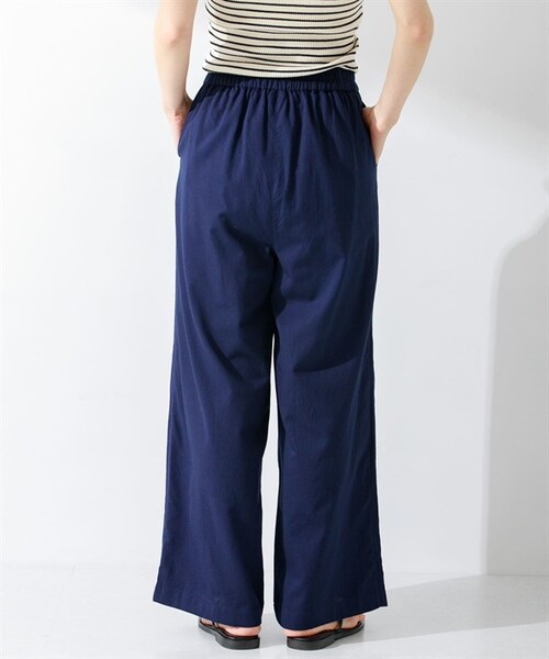 URBAN RESEARCH Sonny Label（アーバンリサーチサニーレーベル）の「棉質彩色輕便寬褲（その他・レディース・米色/開心果綠/藍色/藏青色・米色/開心果綠/藍色/藏青色）」の14枚目の写真