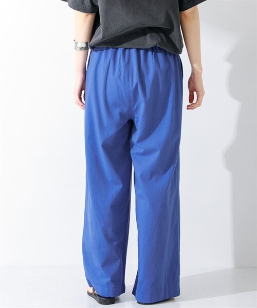 URBAN RESEARCH Sonny Label（アーバンリサーチサニーレーベル）の「棉質彩色輕便寬褲（その他・レディース・米色/開心果綠/藍色/藏青色・米色/開心果綠/藍色/藏青色）」の8枚目の写真