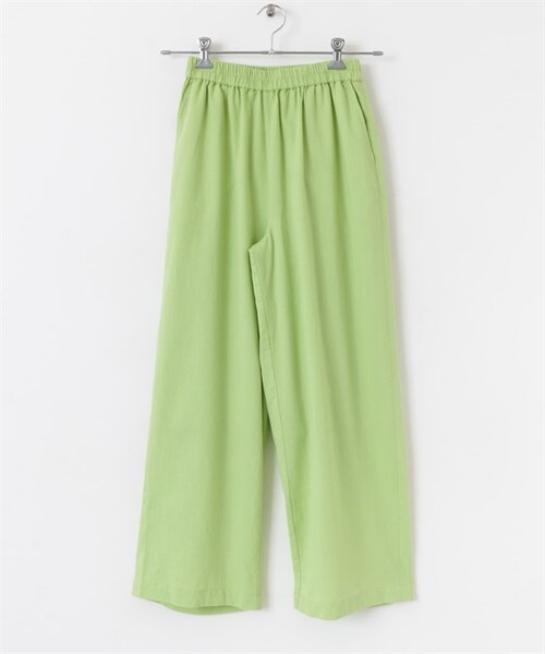 URBAN RESEARCH Sonny Label（アーバンリサーチサニーレーベル）の「棉質彩色輕便寬褲（その他・レディース・米色/開心果綠/藍色/藏青色・米色/開心果綠/藍色/藏青色）」の2枚目の写真