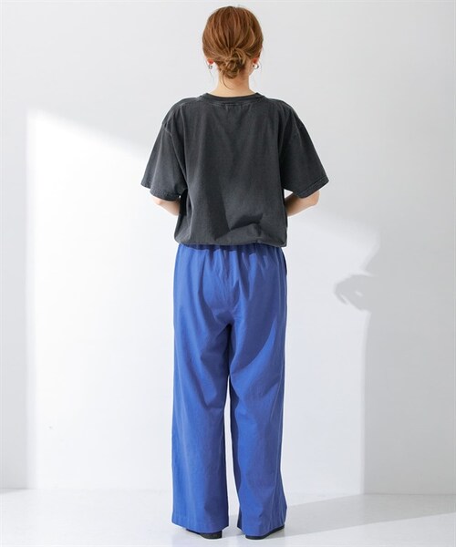 URBAN RESEARCH Sonny Label（アーバンリサーチサニーレーベル）の「棉質彩色輕便寬褲（その他・レディース・米色/開心果綠/藍色/藏青色・米色/開心果綠/藍色/藏青色）」の11枚目の写真