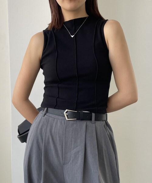 CAPRICIEUX LE'MAGE（カプリシューレマージュ）の「メロータンク（タンクトップ・レディース・アイボリー/イエロー/ブラック・F）」の2枚目の写真