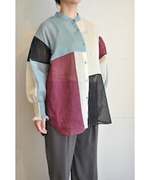 RehersalL | オーガンジーパッチブラウス(シャツ/ブラウス)