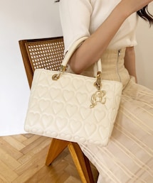 one after another NICE CLAUP | ビッグハートキルティングミニトートバッグ(ショルダーバッグ)