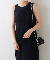 【極美品】COLLAGE GALLARDAGALANTE メッシュジレ　ベスト メッシュジレ/WEB限定（ベスト）｜COLLAGE GALLARDAGALANTE