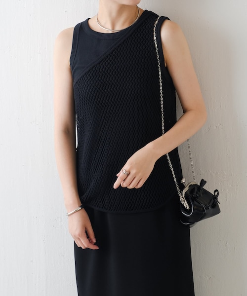 【極美品】COLLAGE GALLARDAGALANTE メッシュジレ　ベスト メッシュジレ/WEB限定（ベスト）｜COLLAGE GALLARDAGALANTE
