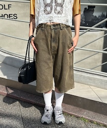 CIAOPANIC | 【ユニセックス】オーバーダイデニムショーツ(デニムパンツ)