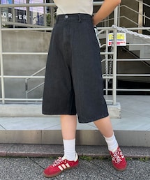 CIAOPANIC | 【ユニセックス】オーバーダイデニムショーツ(デニムパンツ)