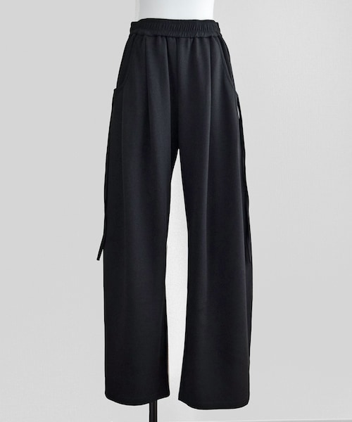 Marient（マリエント）の「カーブライトポンチPT（スウェットパンツ・レディース・グレー/ブラック・FREE）」の2枚目の写真