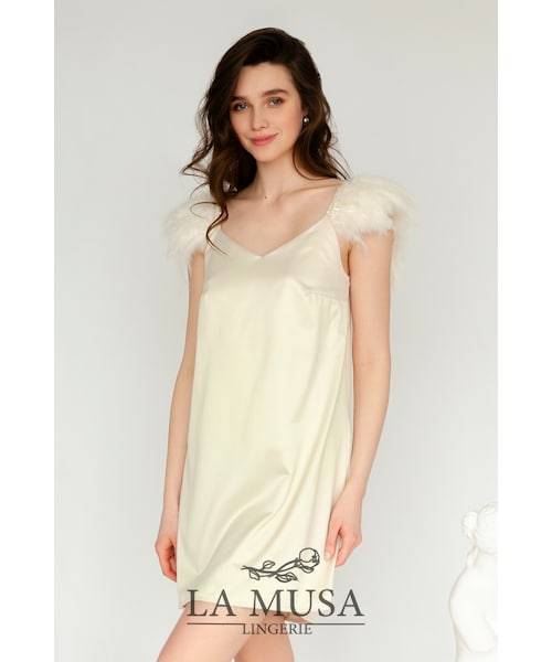 SPLASH(スプラシュ)の「Angel-Slip-Dress-Short(ドレス・レディース・ホワイト・XS/S/M/L)」の2枚目の写真