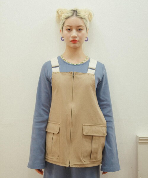 URBAN RESEARCH Sonny Label(アーバンリサーチサニーレーベル)の「Ayakawasakiコラボ2WAYベスト(ベスト・レディース・オフ(ホイップ)/ベージュ(ベイク)/ピンク・FREE)」の22枚目の写真