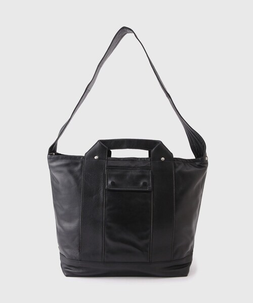 ADAM ET ROPE' 10C TORTOISE キャンバストートバッグ 黒 ADAM ET ROPE'（アダムエロペ）の「【10 Culture×Tortoise】TOTE
