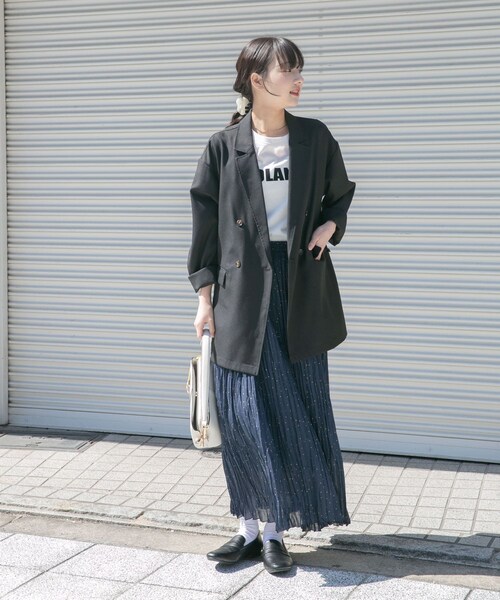ITEMS URBANRESEARCH(アイテムズ アーバンリサーチ)の「リネンライクジャケット(テーラードジャケット・レディース・BRN/L.BEG/BLK・Free)」の8枚目の写真