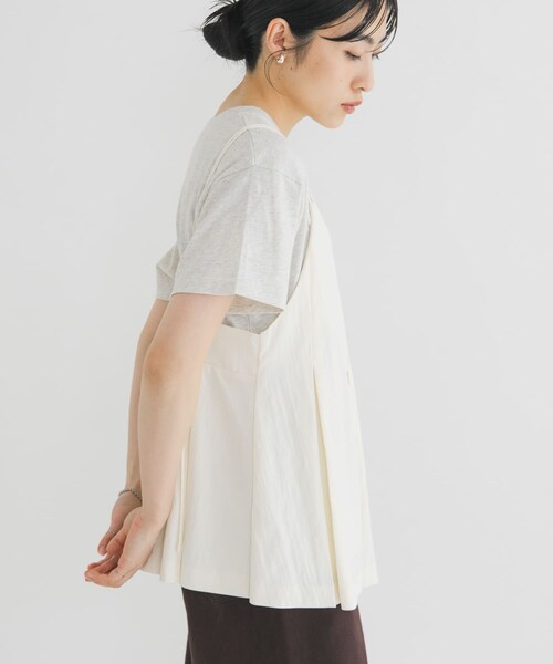KBF（ケイビーエフ）の「タックフレアビスチェ（その他トップス・レディース・IVORY/BLACK/ACIDKHAKI・One）」の8枚目の写真