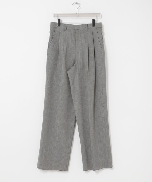 URBAN RESEARCH（アーバンリサーチ）の「new basic　HIGH TWIST WOOL TROUSER（その他パンツ・メンズ・BLACK/CHECK・M/L/XL）」の10枚目の写真