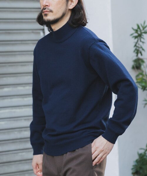 ITEMS URBANRESEARCH(アイテムズ アーバンリサーチ)の「SILK×WOOL MIX ハイネックセーター(ニット/セーター・メンズ・BGD/NVY/BLK・M/L)」の13枚目の写真