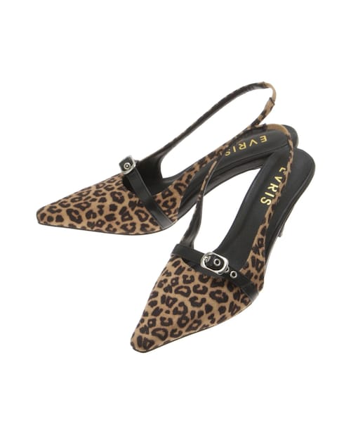 EVRIS（エヴリス）の「ベルテッドミュール（パンプス・レディース・ブラック/レッド/ミックス・S/M/L）」の20枚目の写真