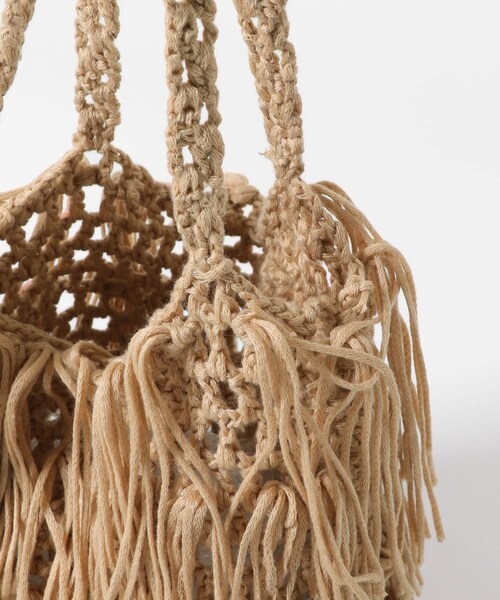 KBF（ケイビーエフ）の「フリンジニットBAG（ハンドバッグ・レディース・GREEN/BEIGE/BLACK・one）」の15枚目の写真